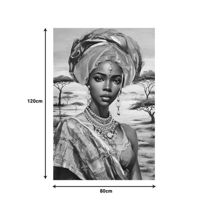 Πίνακας σε καμβά Zerbera 3D Inart 80x3x120εκ - Hippiehome.gr