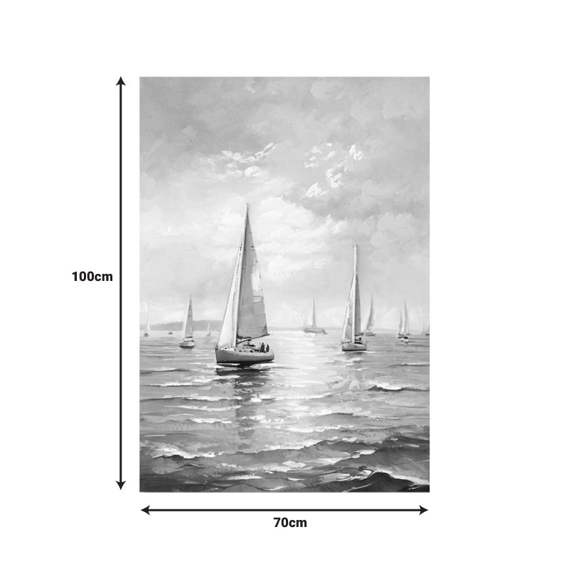 Πίνακας σε καμβά Sailsy I Inart 70x3x100εκ - Hippiehome.gr