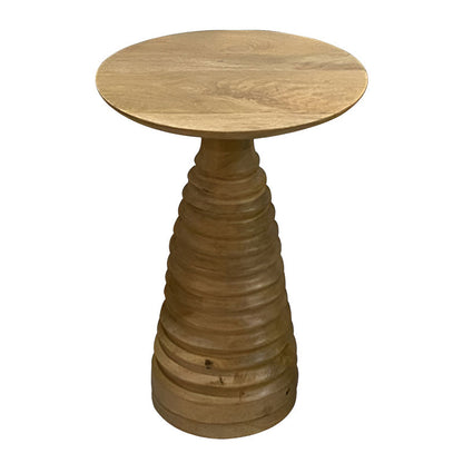 Side table Souler Inart brown solid mango wood Φ38x56cm