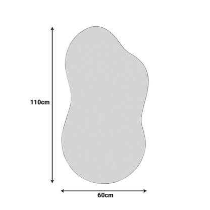 Καθρέπτης Amaya pakoworld 60x1x110εκ - Hippiehome.gr