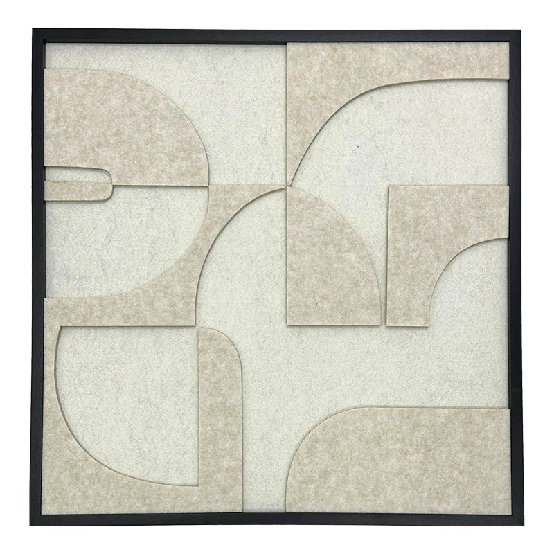 Πίνακας με πλαίσιο Jeire pakoworld λευκό 62x2.5x62εκ - Hippiehome.gr