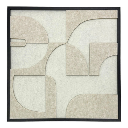 Πίνακας με πλαίσιο Jeire pakoworld λευκό 62x2.5x62εκ - Hippiehome.gr