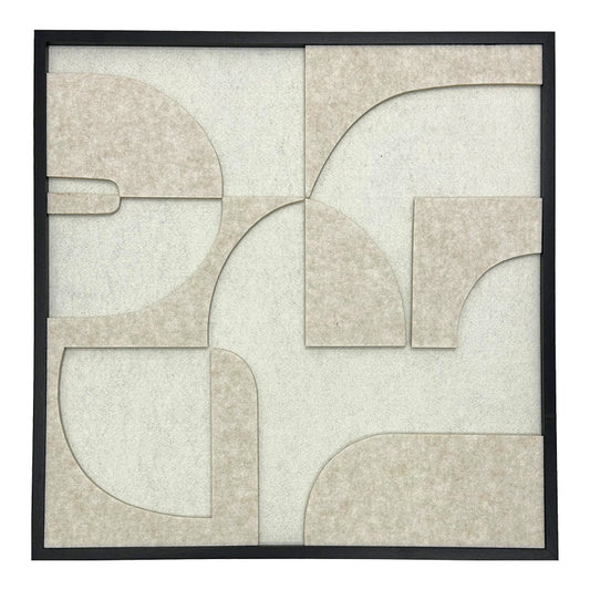 Πίνακας με πλαίσιο Jeire pakoworld λευκό 62x2.5x62εκ - Hippiehome.gr