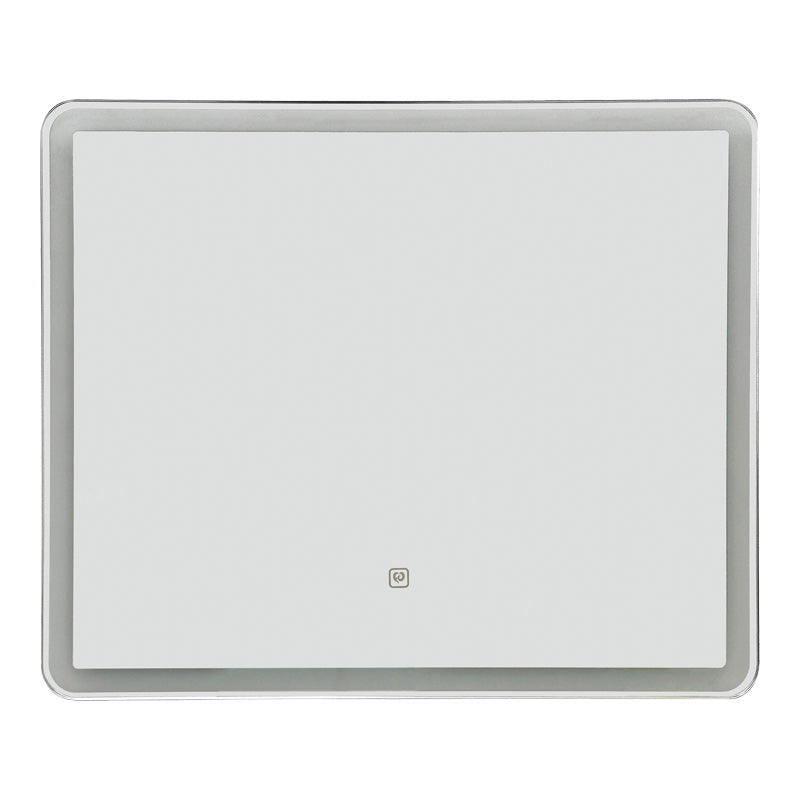 Καθρέπτης Led Quadrou pakoworld pp-αλουμίνιο 60x3x50εκ - Hippiehome.gr