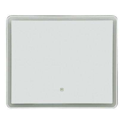 Καθρέπτης Led Quadrou pakoworld pp-αλουμίνιο 60x3x50εκ - Hippiehome.gr