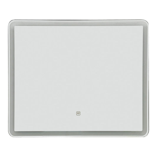 Καθρέπτης Led Quadrou pakoworld pp-αλουμίνιο 60x3x50εκ - Hippiehome.gr