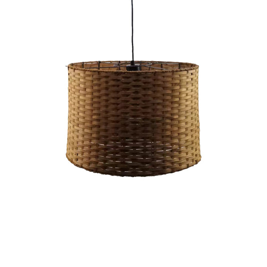 Φωτιστικό οροφής Siwel Inart Ε27 μπαμπού σε καφέ απόχρωση Φ40x27εκ - Hippiehome.gr