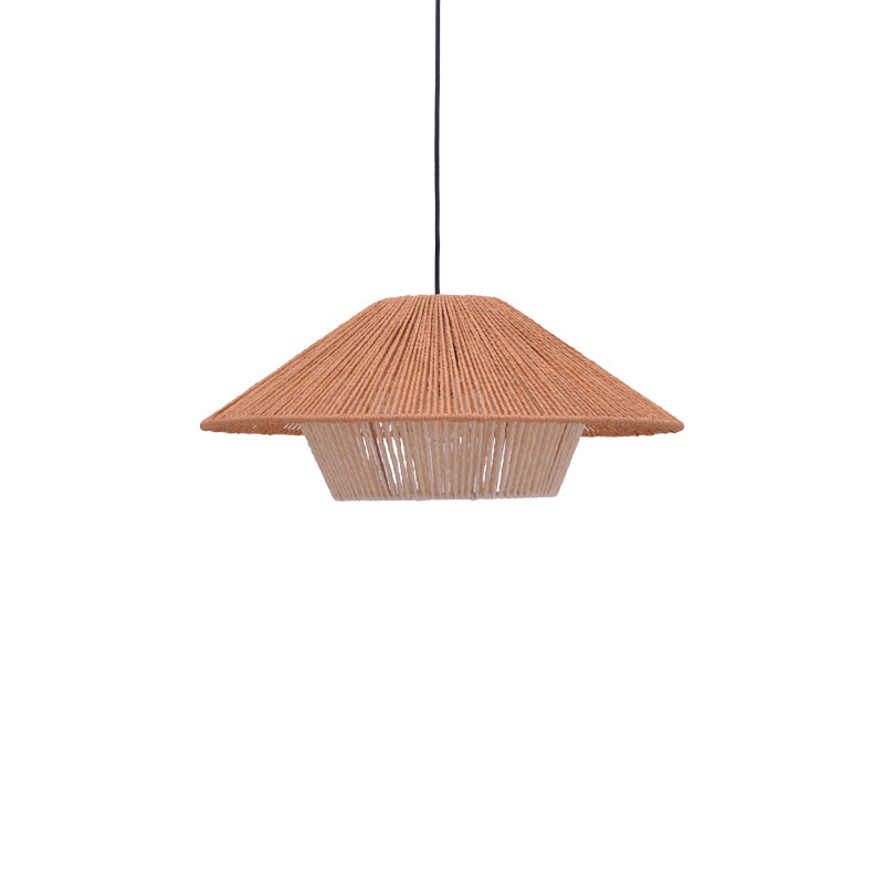 Φωτιστικό οροφής Jarpie Inart Ε27 rope σε φυσική απόχρωση Φ49.5x20εκ - Hippiehome.gr