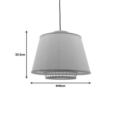 Φωτιστικό οροφής Torzo Inart Ε27 μπαμπού σε φυσική απόχρωση Φ40x32.5εκ - Hippiehome.gr