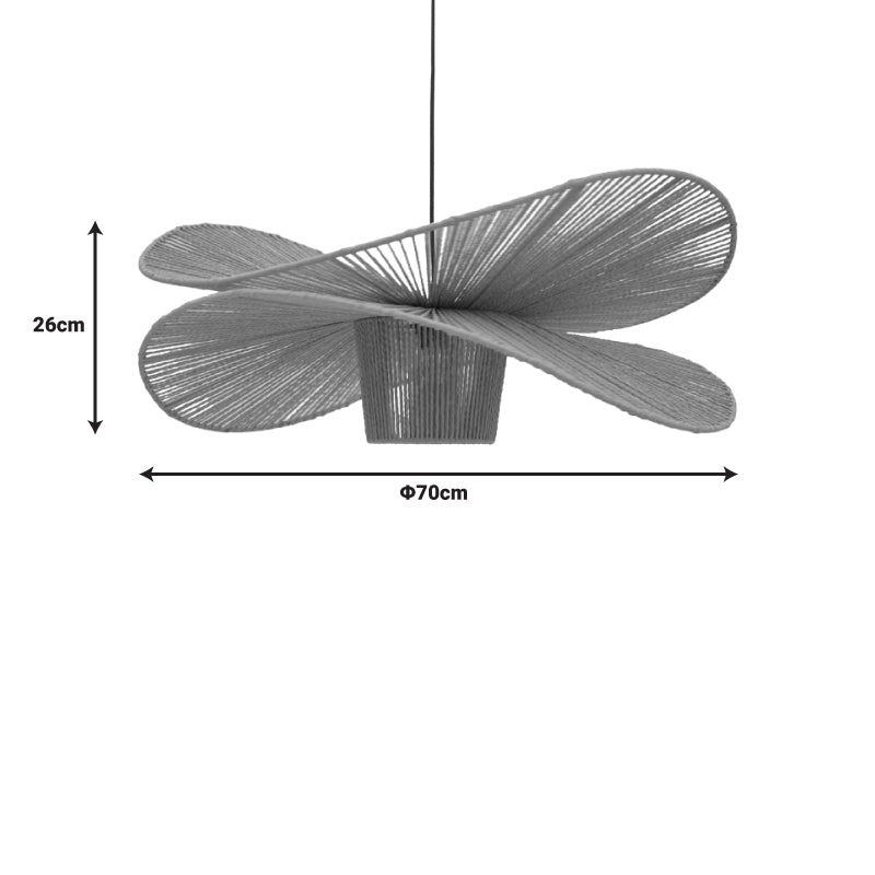 Φωτιστικό οροφής Flibo Inart Ε27 μπαμπού σε φυσική απόχρωση Φ70x26εκ - Hippiehome.gr