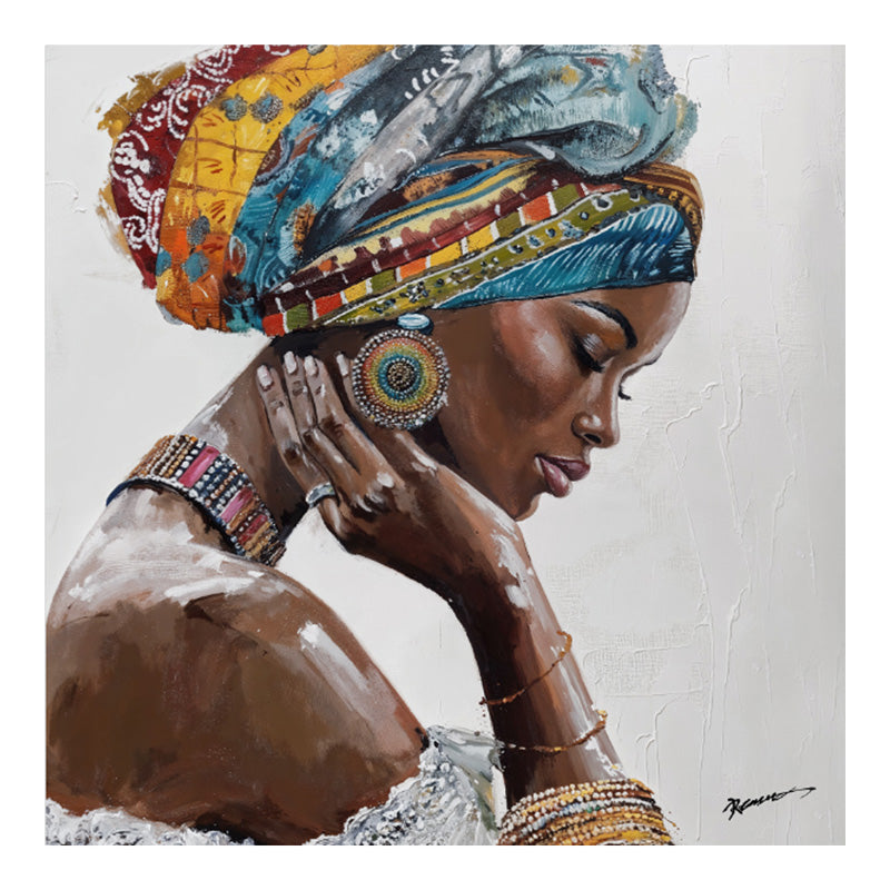 Πίνακας σε καμβά Jalo 3D Inart με πλαίσιο 80x3.5x80εκ - Hippiehome.gr