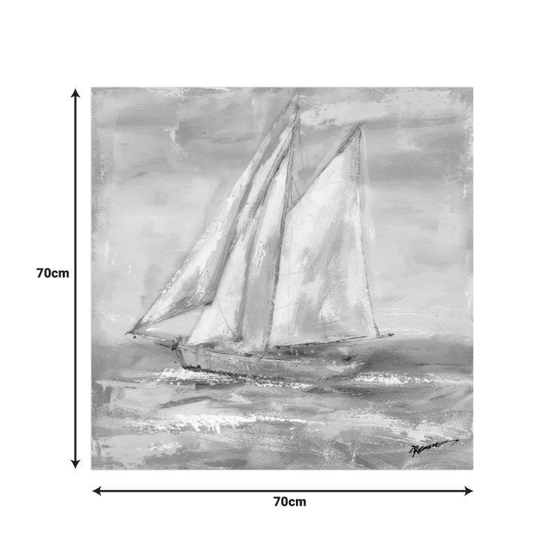 Πίνακας σε καμβά Siedo Inart με πλαίσιο 70x3.5x70εκ - Hippiehome.gr