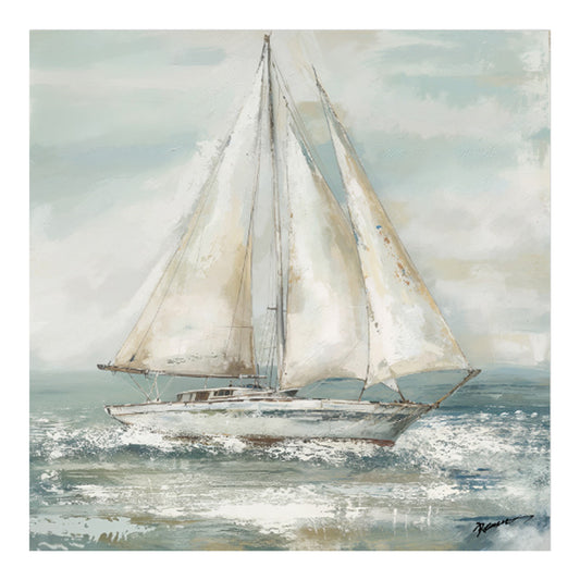 Πίνακας σε καμβά Siedo I Inart με πλαίσιο 70x3.5x70εκ - Hippiehome.gr