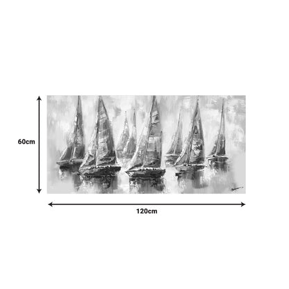 Πίνακας σε καμβά Yelkan Inart με πλαίσιο 120x3.5x60εκ - Hippiehome.gr