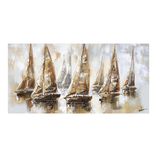 Πίνακας σε καμβά Yelkan Inart με πλαίσιο 120x3.5x60εκ - Hippiehome.gr