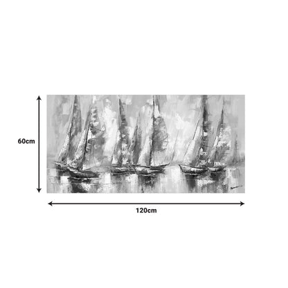 Πίνακας σε καμβά Yelkan Ι Inart με πλαίσιο 120x3.5x60εκ - Hippiehome.gr