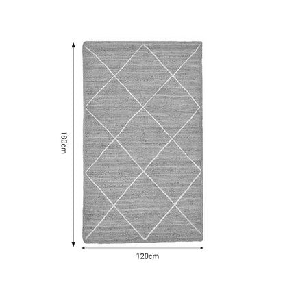 Χαλί Strike Inart μπεζ-εκρού γιούτα 120x180x1εκ - Hippiehome.gr