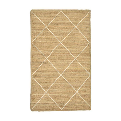 Χαλί Strike Inart μπεζ-εκρού γιούτα 120x180x1εκ - Hippiehome.gr