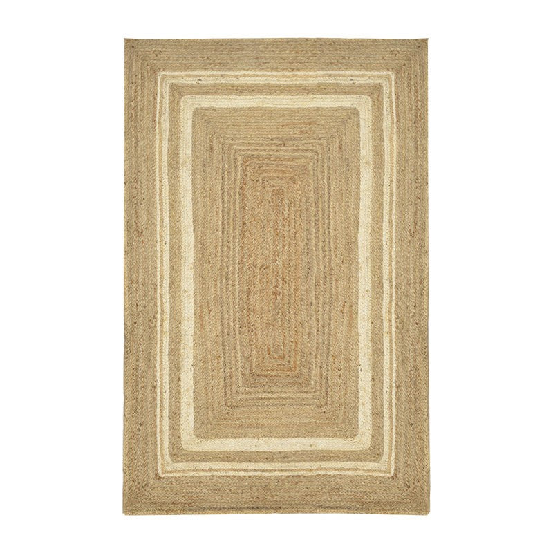Χαλί Mazir Inart μπεζ-εκρού γιούτα 120x180x1εκ - Hippiehome.gr