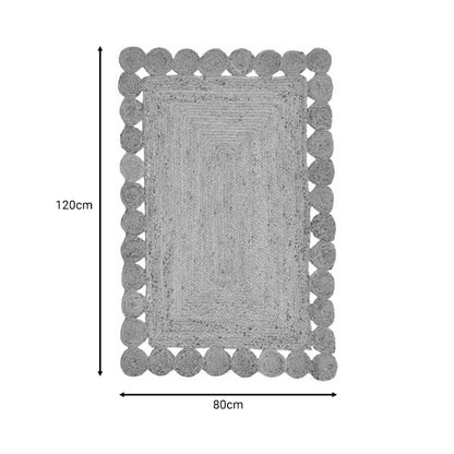 Χαλί Doze Inart μπεζ 100% γιούτα 120x80x1εκ