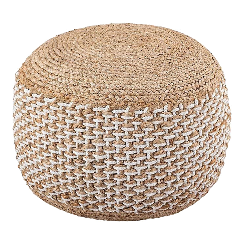 Bocca Inart jute stool in natural shade Φ40x45cm