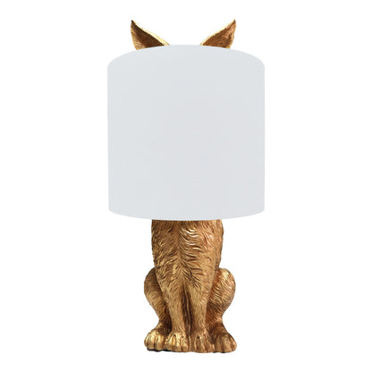 Table lamp Clouse Inart E27 white-gold metal Φ20x43.5cm