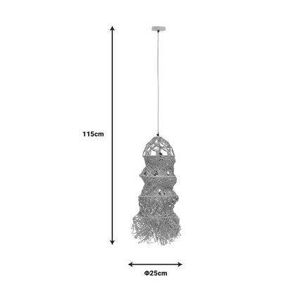 Φωτιστικό οροφής Frola Inart E27 φυσικό Φ25x115εκ - Hippie Home 