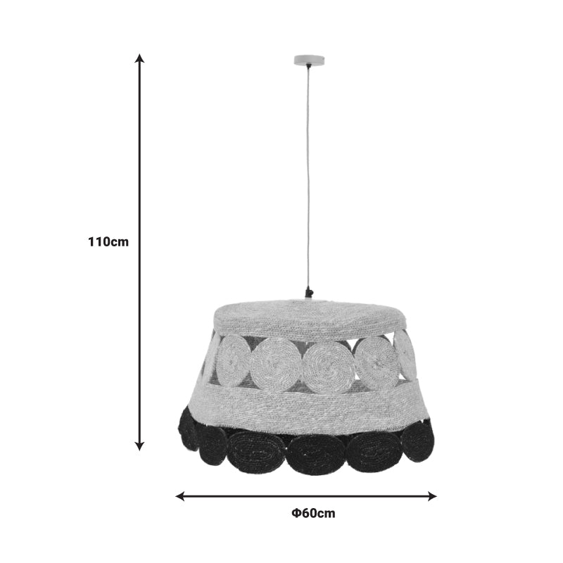 Φωτιστικό οροφής Lozir Inart E27 φυσικό Φ60x110εκ - Hippie Home 