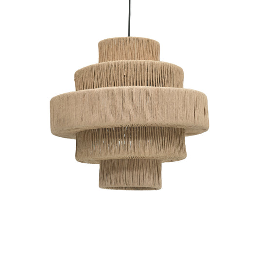 Ceiling lamp Spelo Inart brown press papier-metal Φ51x148cm