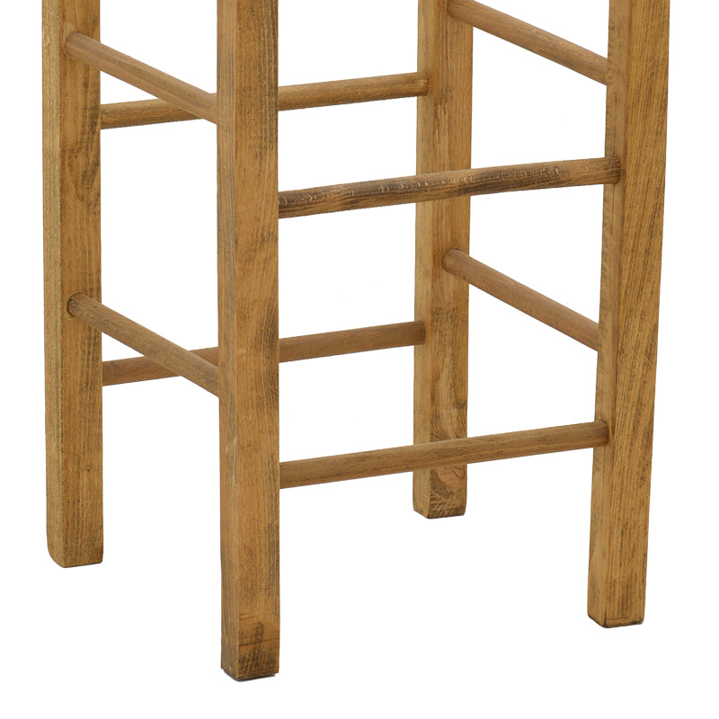 Σκαμπό καφενείου χωρίς πλάτη Bodier pakoworld καρυδί ξύλο 35x35x78εκ - Hippiehome.gr