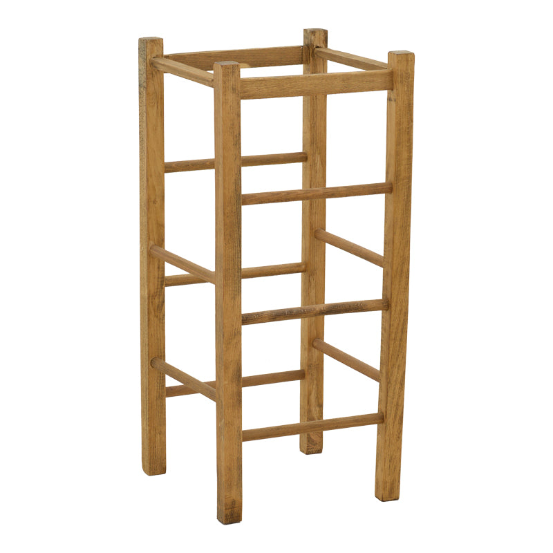 Σκαμπό καφενείου χωρίς πλάτη Bodier pakoworld καρυδί ξύλο 35x35x78εκ - Hippiehome.gr