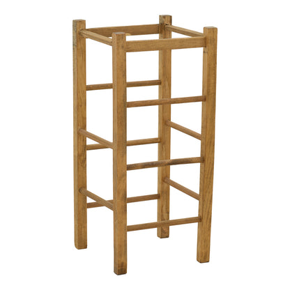 Σκαμπό καφενείου χωρίς πλάτη Bodier pakoworld καρυδί ξύλο 35x35x78εκ - Hippiehome.gr