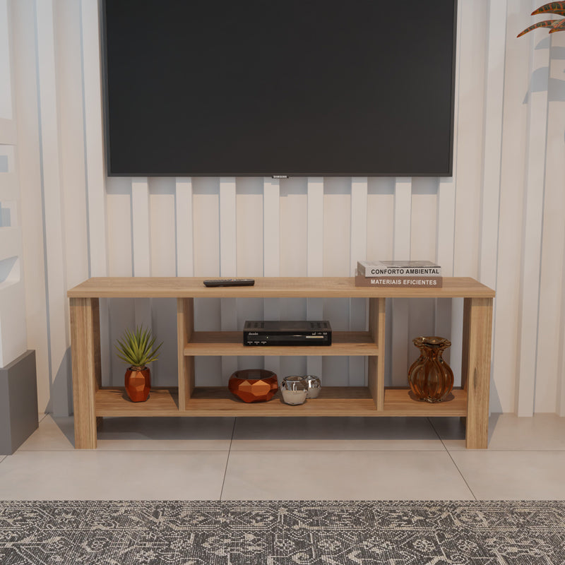 Έπιπλο τηλεόρασης Seref pakoworld σε oak απόχρωση 120x30x47εκ - Hippiehome.gr