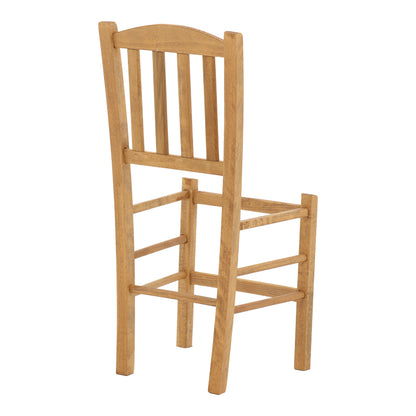 Καρέκλα καφενείου Σύρος pakoworld μασίφ ξύλο οξιάς λούστρο καρυδί 41x42x92εκ - Hippiehome.gr