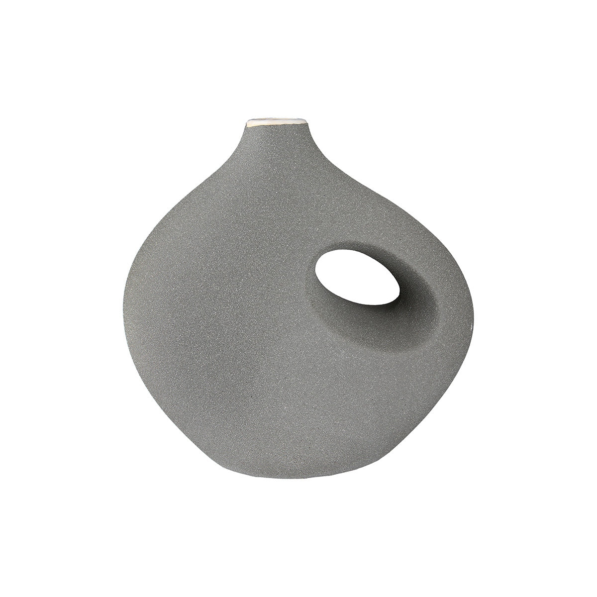 Βάζο "Radon" Κεραμικό Beige Γκρι PU 2 Pcs. Assorted 21x11.5x21cm - Hippiehome.gr