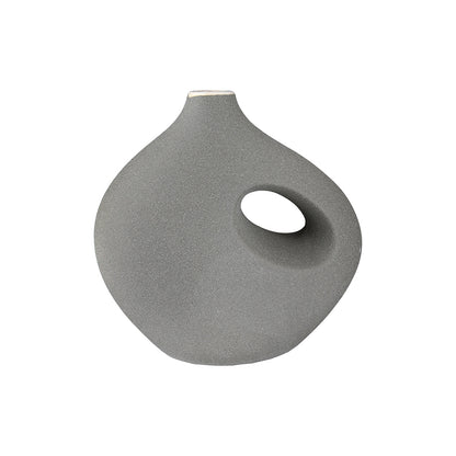 Βάζο "Radon" Κεραμικό Beige Γκρι PU 2 Pcs. Assorted 21x11.5x21cm - Hippiehome.gr