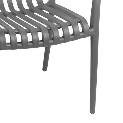 Πολυθρόνα Zoi pakoworld pp σε ανθρακί απόχρωση 58.5x54x80εκ - Hippiehome.gr