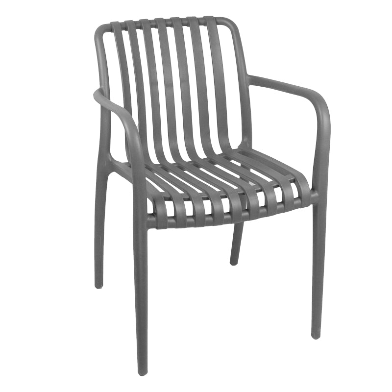 Πολυθρόνα Zoi pakoworld pp σε ανθρακί απόχρωση 58.5x54x80εκ - Hippiehome.gr