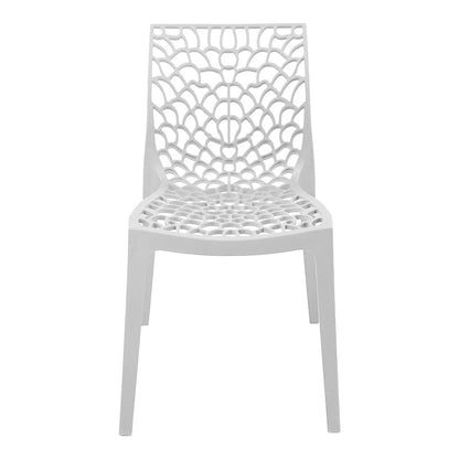 Καρέκλα στοιβαζόμενη Hush pakoworld pp σε λευκή απόχρωση 41x53x80.5εκ - Hippiehome.gr