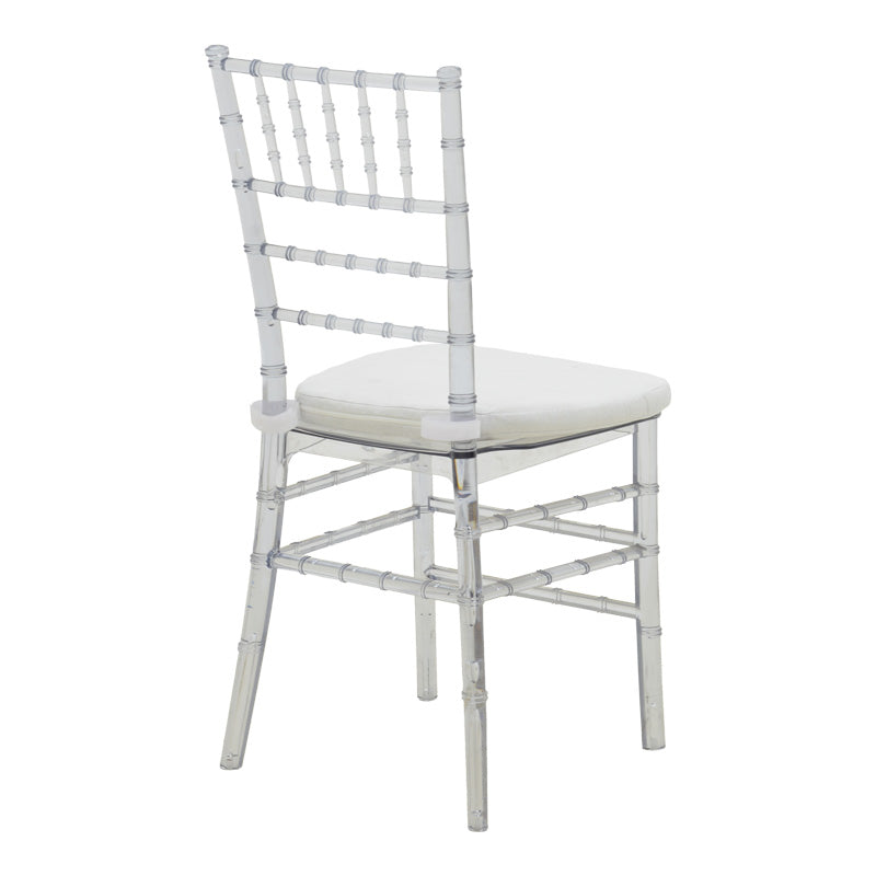 Καρέκλα Tiffany pakoworld με μαξιλάρι διάφανο pc 38x38.5x88εκ - Hippiehome.gr