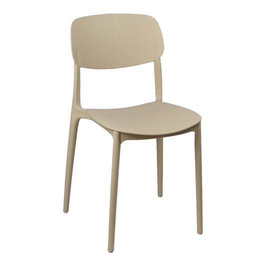 Καρέκλα Berdian pakoworld στοιβαζόμενη pp σε cappuccino απόχρωση 38x49x79εκ - Hippiehome.gr