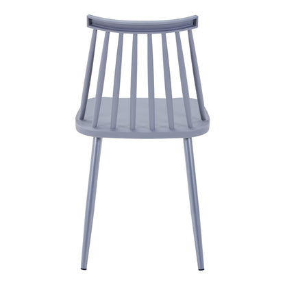 Καρέκλα Aurora I pakoworld pp σε γκρι απόχρωση-πόδι μεταλλικό γκρι 43x48x79εκ - Hippiehome.gr