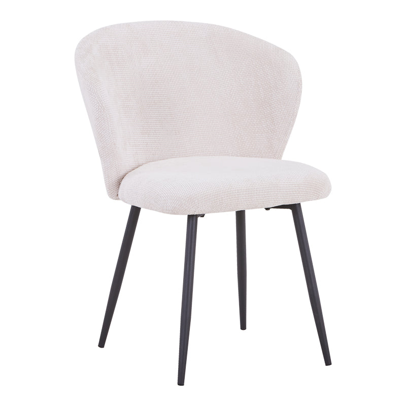 Τραπεζαρία Karg-Makrey pakoworld 5τεμ λευκό ύφασμα - λευκό μαρμάρου 160x90x75εκ - Hippiehome.gr