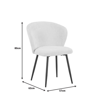 Τραπεζαρία Karg-Makrey pakoworld 5τεμ λευκό ύφασμα - λευκό μαρμάρου 160x90x75εκ - Hippiehome.gr