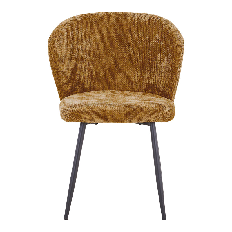 Καρέκλα Karg pakoworld camel ύφασμα-πόδι μαύρο μέταλλο 57x62x80εκ - Hippiehome.gr