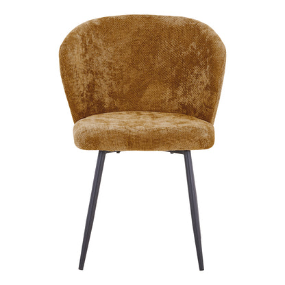 Καρέκλα Karg pakoworld camel ύφασμα-πόδι μαύρο μέταλλο 57x62x80εκ - Hippiehome.gr