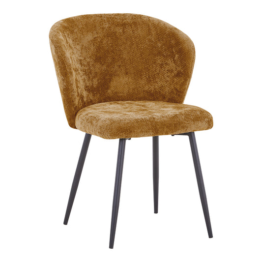 Καρέκλα Karg pakoworld camel ύφασμα-πόδι μαύρο μέταλλο 57x62x80εκ - Hippiehome.gr