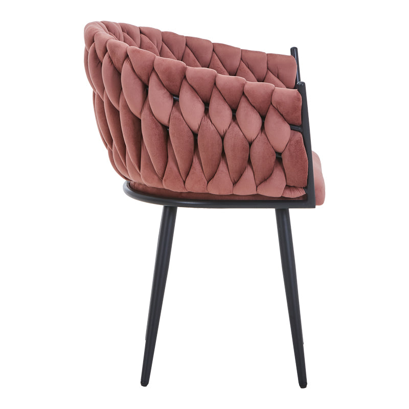 Πολυθρόνα Vivian pakoworld σάπιο μήλο βελούδο-πόδι μαύρο μέταλλο 61x55x80εκ - Hippiehome.gr