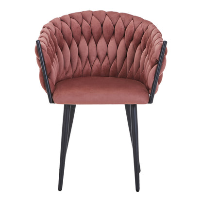 Πολυθρόνα Vivian pakoworld σάπιο μήλο βελούδο-πόδι μαύρο μέταλλο 61x55x80εκ - Hippiehome.gr