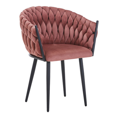 Πολυθρόνα Vivian pakoworld σάπιο μήλο βελούδο-πόδι μαύρο μέταλλο 61x55x80εκ - Hippiehome.gr